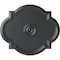 Ekena Millwork Waltz Ceiling Medallion (Fits Canopies up to 5 1/4"), Hand-Painted Pewter, 24"W x 20 1/2"H x 1 1/8"P CM24WAPES - alternate 1